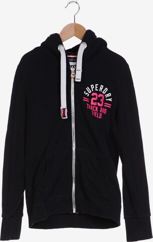 Superdry Sweatshirt & Zip-Up Hoodie in M in Blue: front