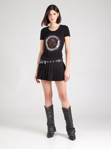 GUESS Футболка 'Peony' в Черный