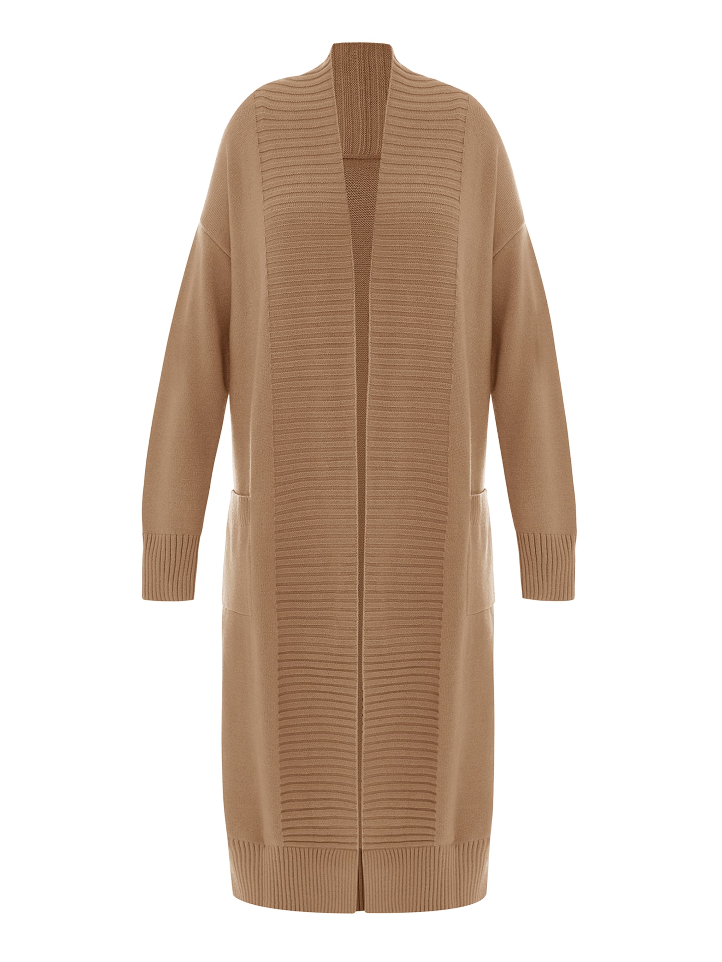 Cappotto in maglia di Imily Bela in beige: frontale