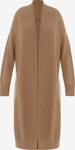 Manteau en tricot Imily Bela en beige : devant