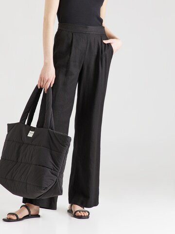 VILA Loose fit Trousers 'Jolanda' in Black: front