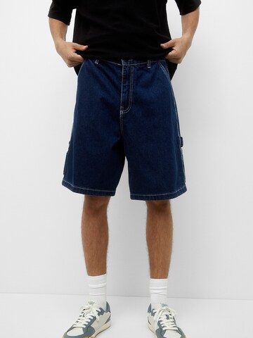 Pull&Bear Regular Shorts in Blau: predná strana