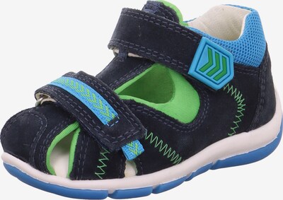 SUPERFIT Sandals & Slippers 'Freddy' in Navy / Light blue / Lime, Item view