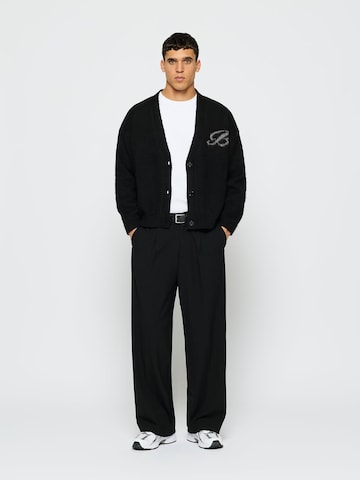 Burocs Strickjacke 'Fuzzy' in Schwarz