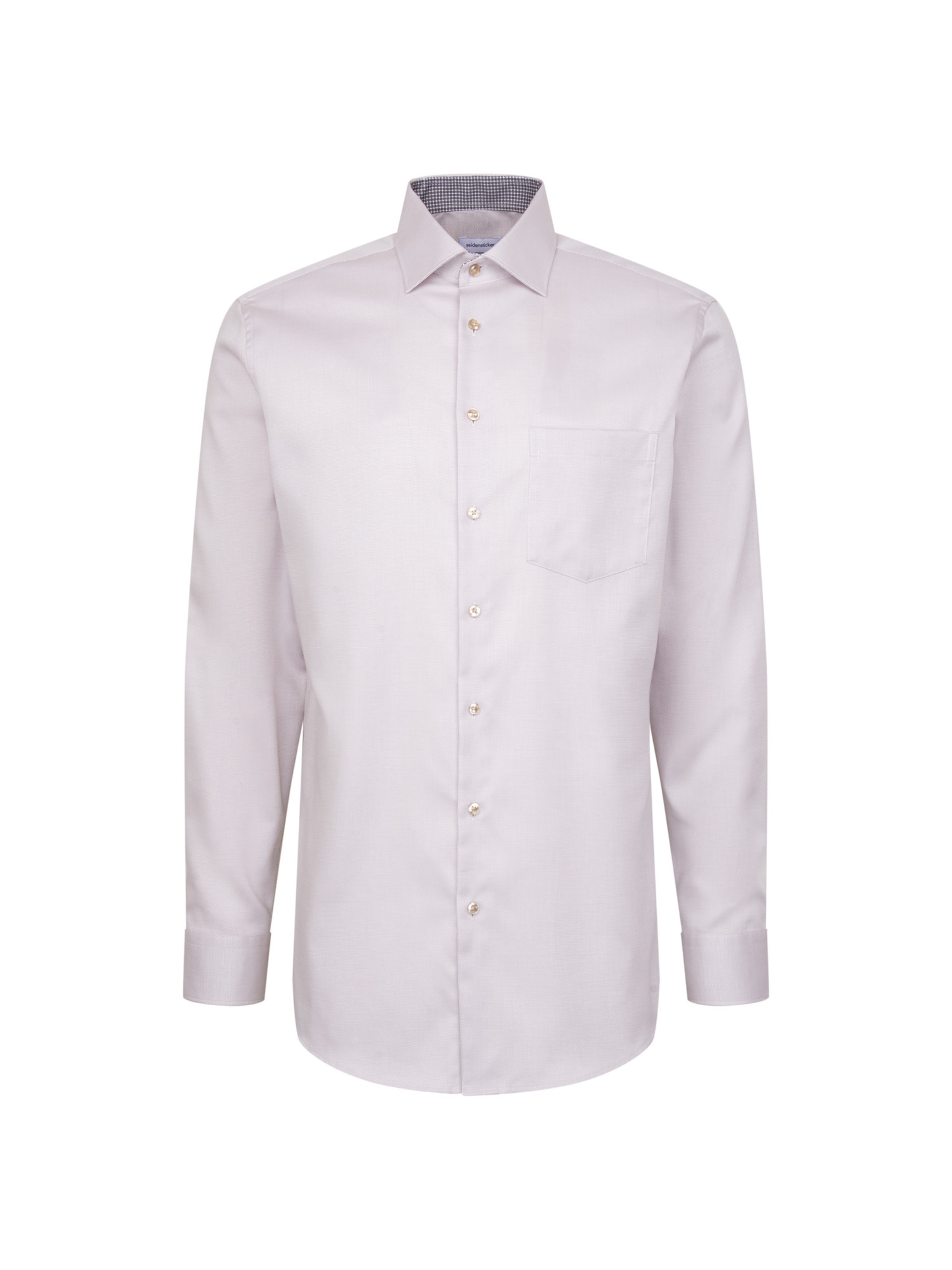 Chemise business 'Schwarze Rose' SEIDENSTICKER en beige : devant