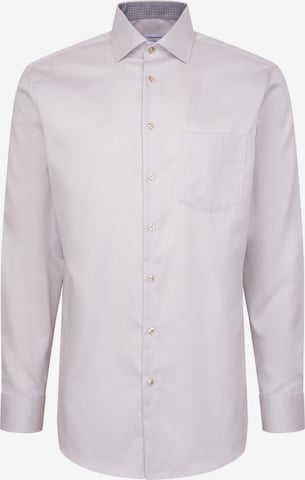 Chemise business 'Schwarze Rose' SEIDENSTICKER en beige : devant