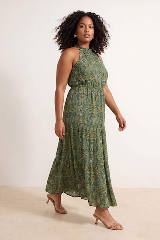 Trendyol Curve - Vestido de verano en verde: frente