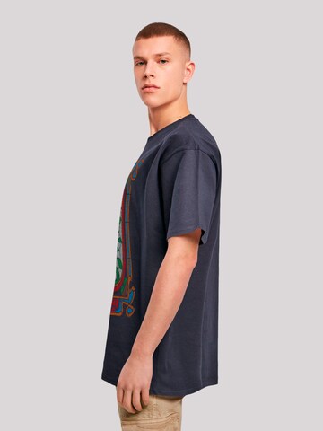 F4NT4STIC Shirt 'Stranger Things Rose Window Netflix TV Series' in Blauw