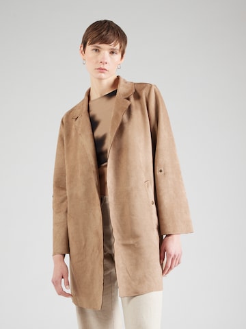 ZABAIONE Between-Seasons Coat 'Bi44rdie' in Brown: front