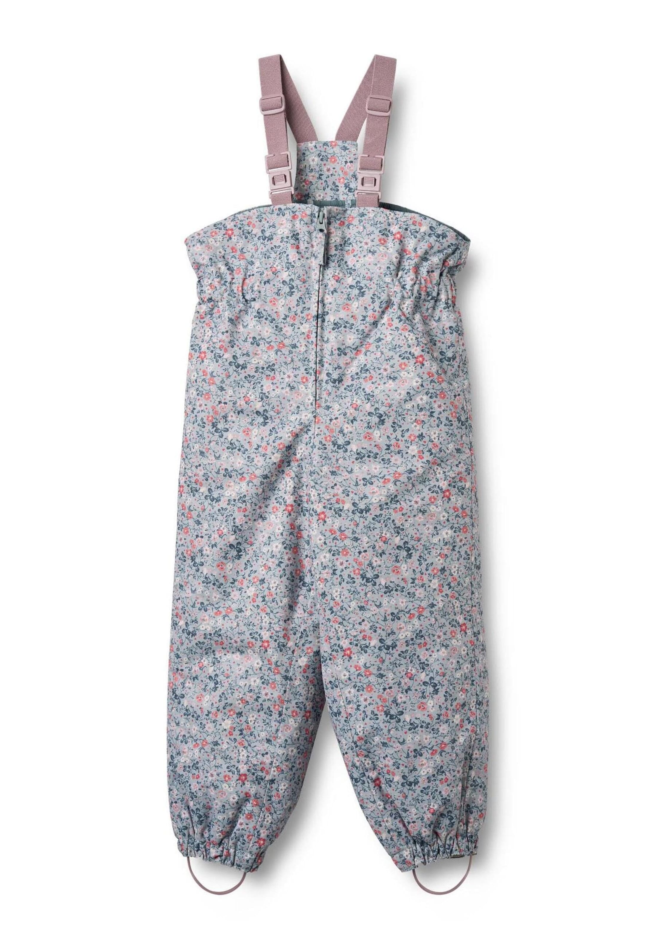 WHEAT Flared Latzhose 'Sal' in Blau: Vorderseite