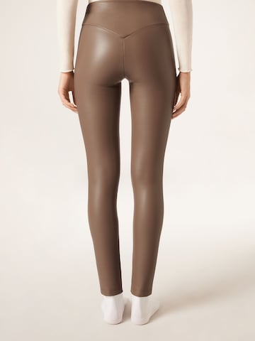 CALZEDONIA Skinny Leggings in Braun