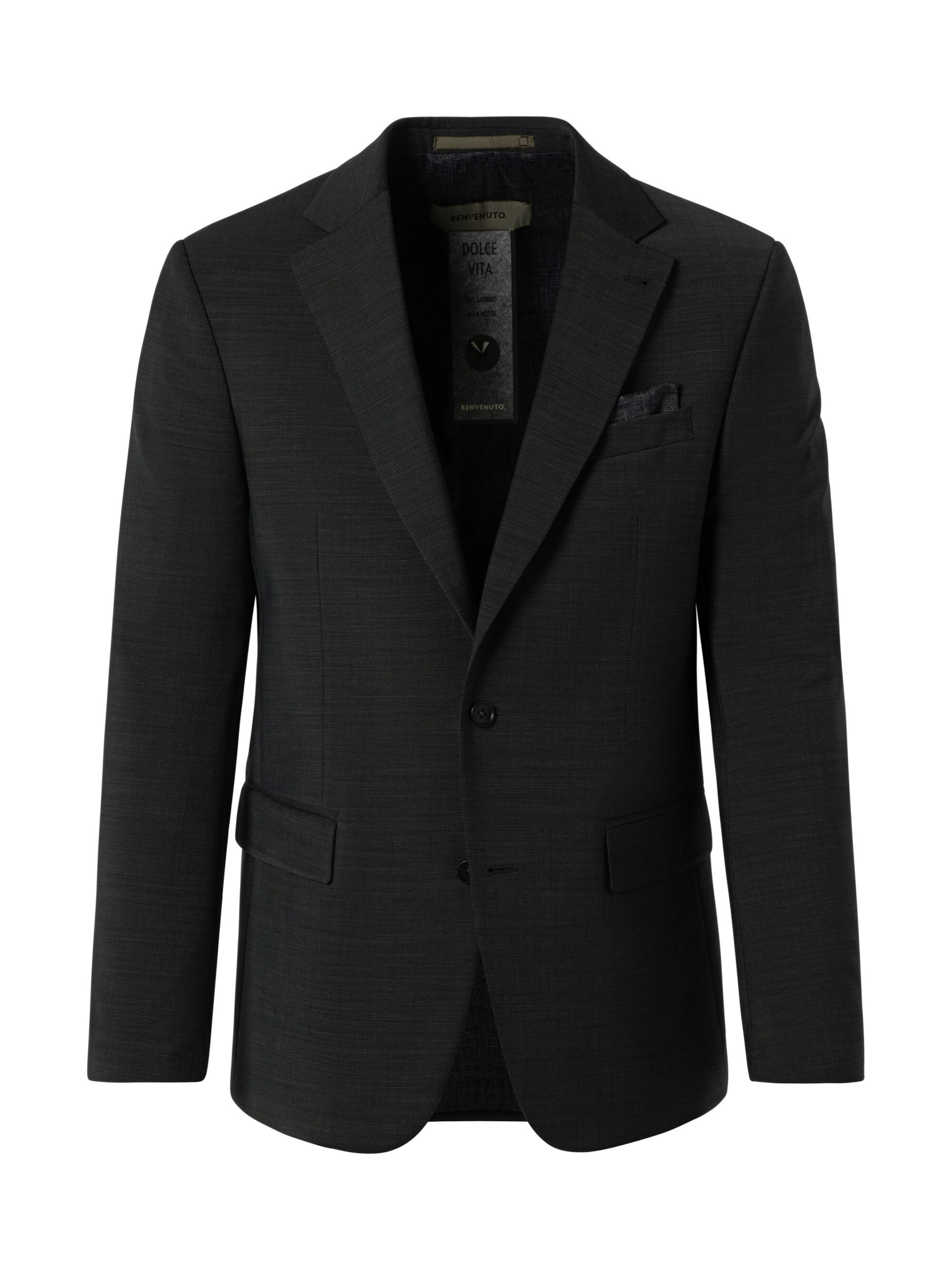 Coupe regular Veste de costume 'MARIO' BENVENUTO en vert : devant