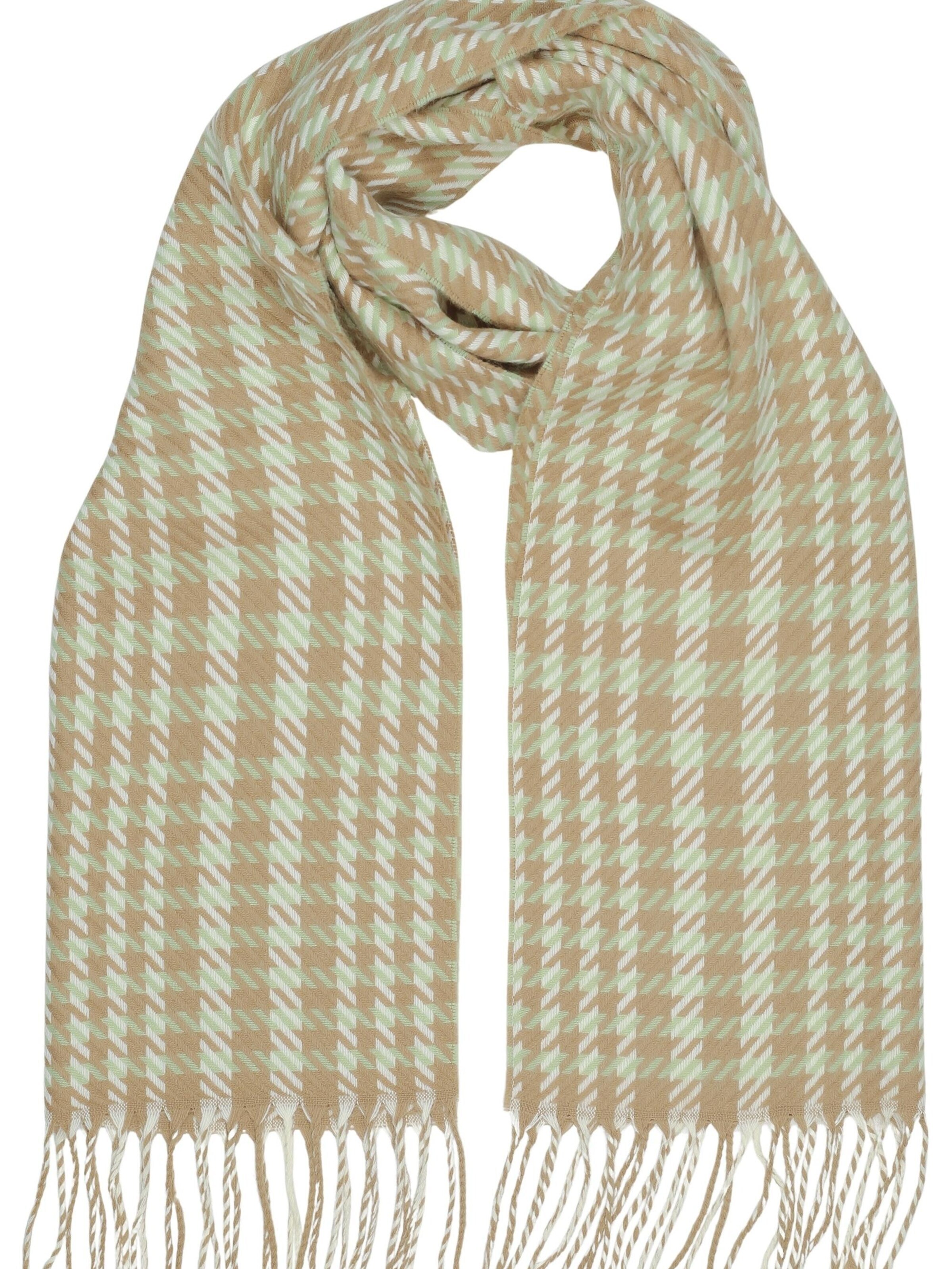 COLLEZIONE ALESSANDRO Scarf 'Inverno' in Green: front