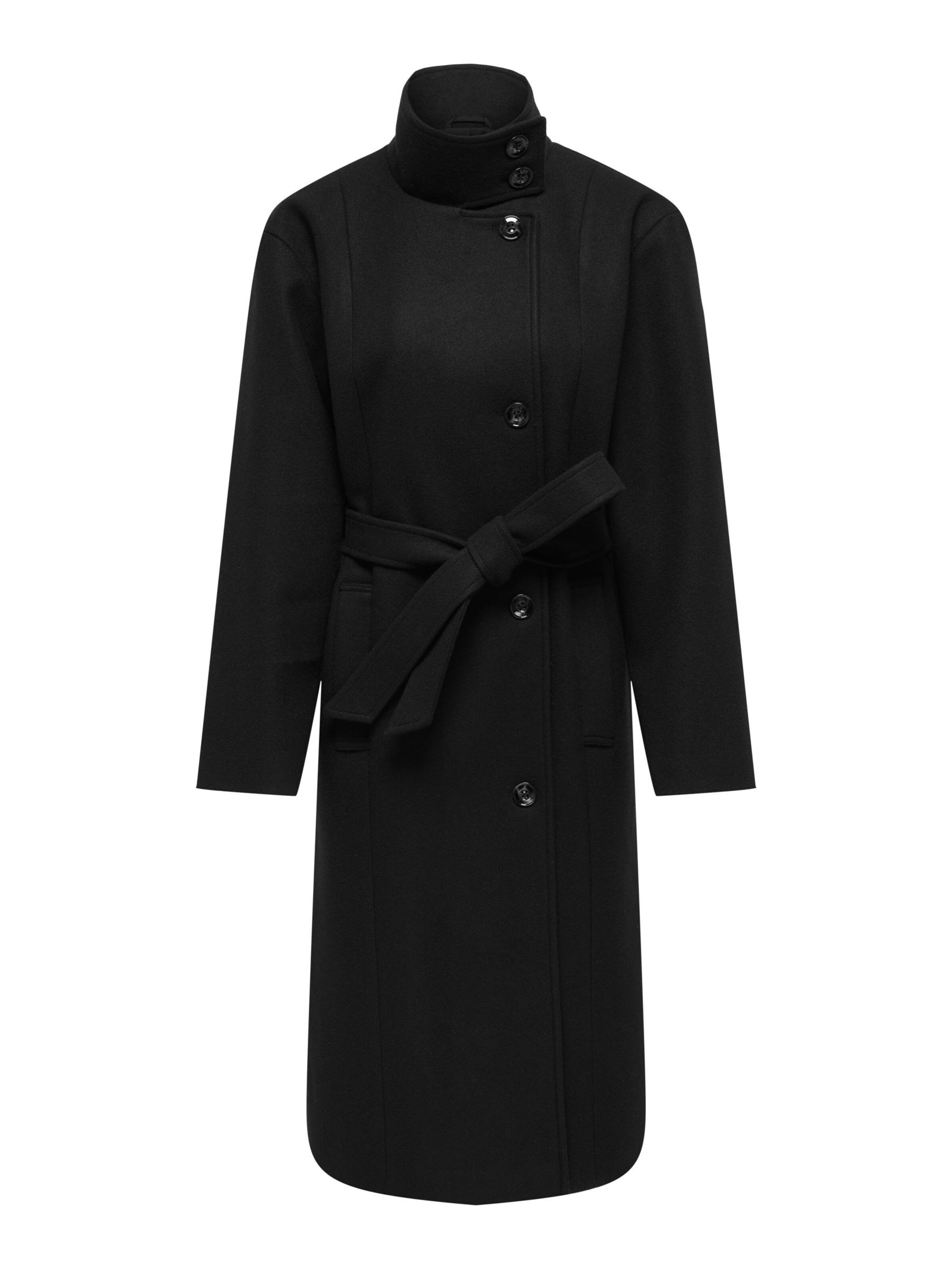 ONLY Between-seasons coat 'TRILLION' in Black: front