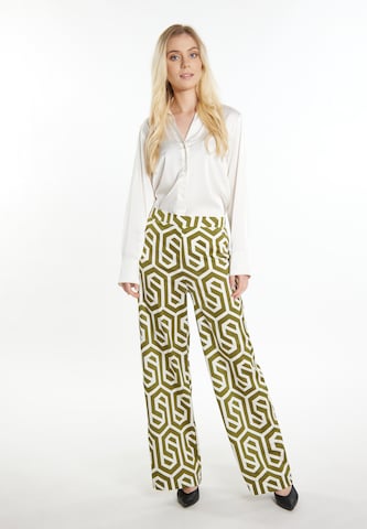 DreiMaster Klassik Wide leg Trousers 'Klassik' in White