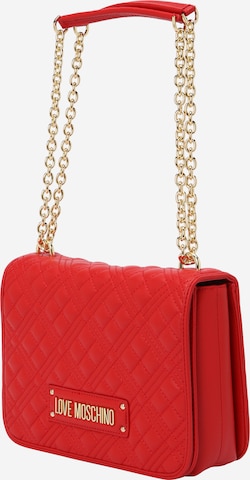 Love Moschino Schultertasche in Rot: predná strana