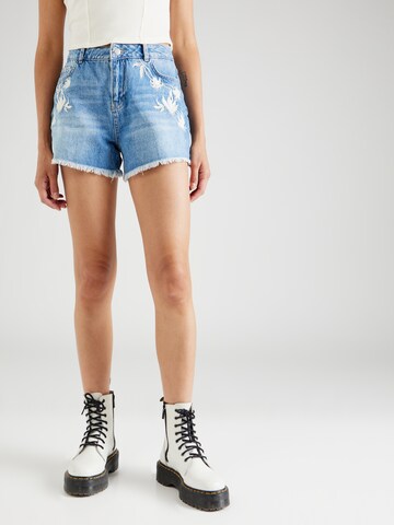 ABOUT YOU Regular Jeans 'Gemma Shorts' in Blauw: voorkant