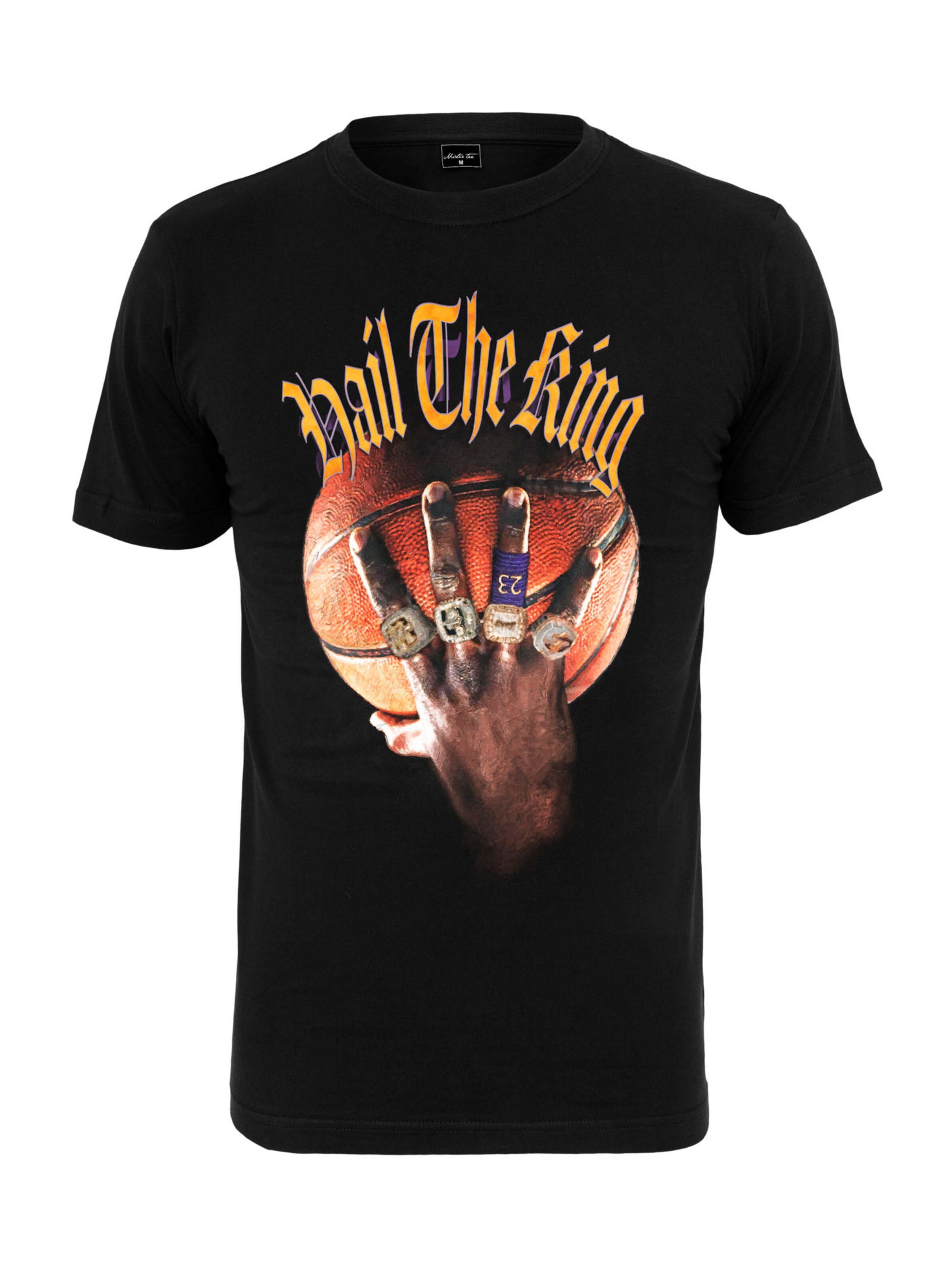 T-Shirt Mister Tee en noir : devant