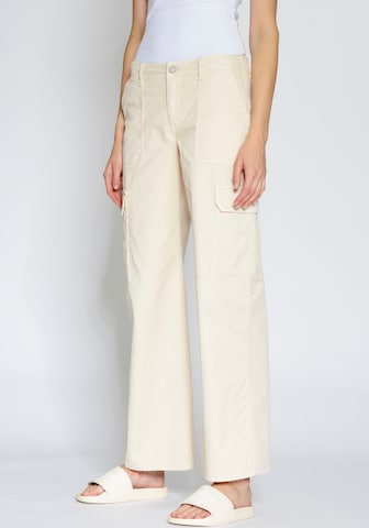 Gang Bootcut Hose in Beige: predná strana