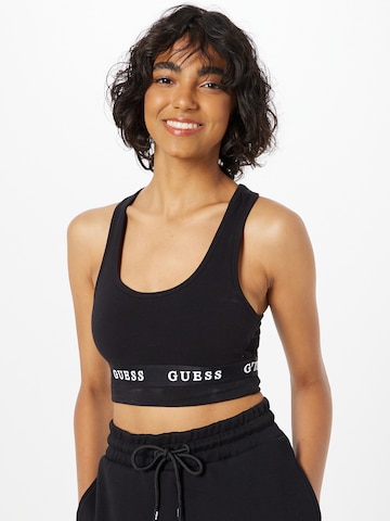 GUESS Push-up Sports Bra 'Aline' in Black: front