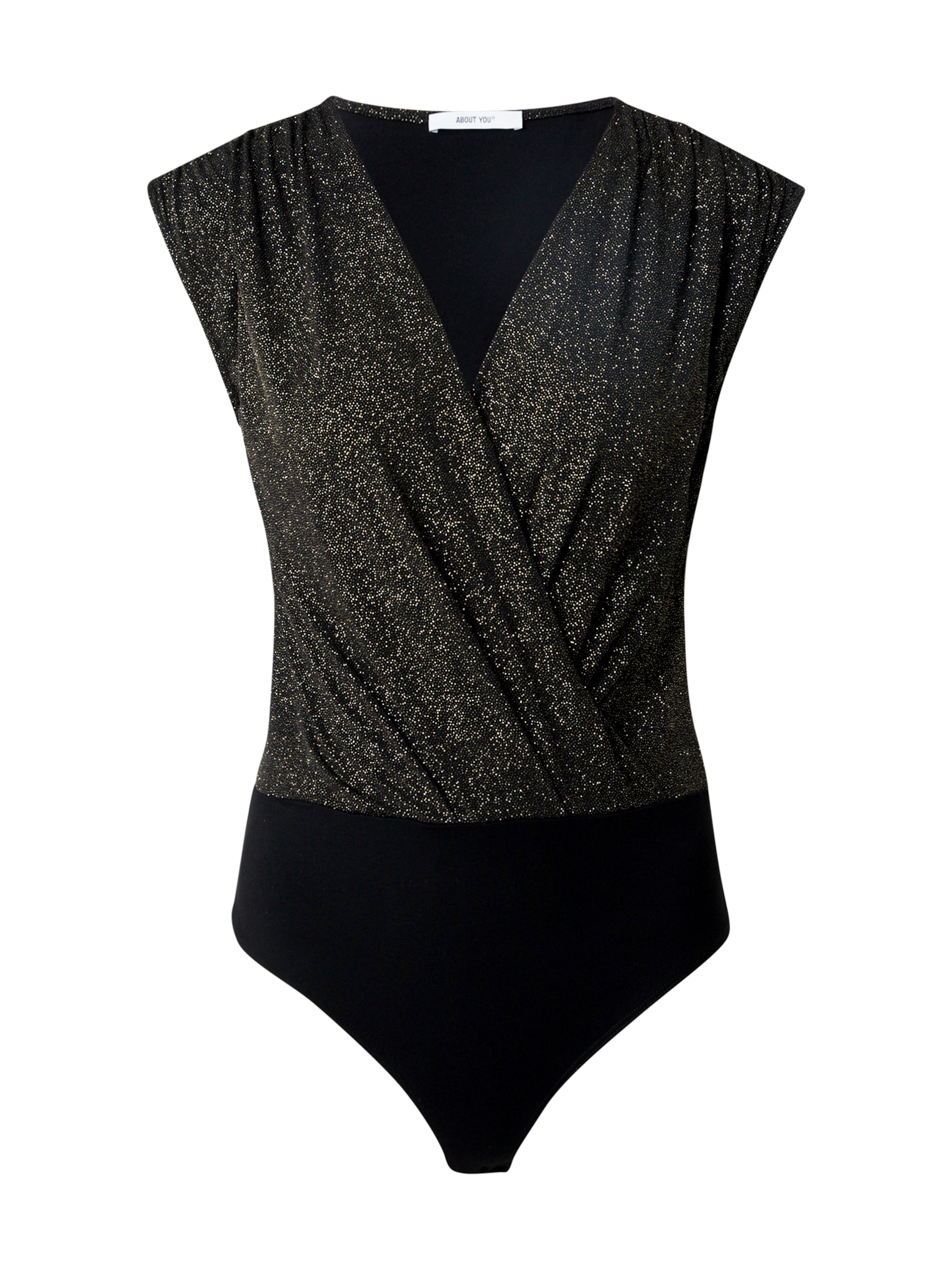 melns ABOUT YOU Bodijs-krekls 'Cecile': no priekšpuses