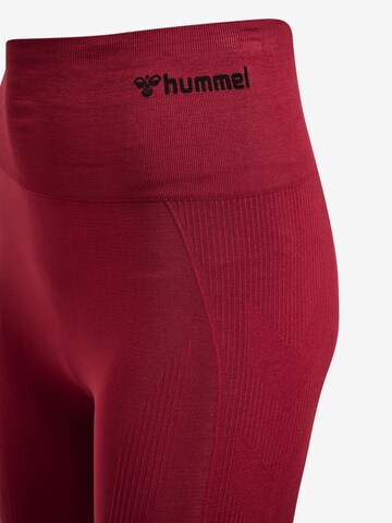 Hummel Skinny Sporthose in Rot