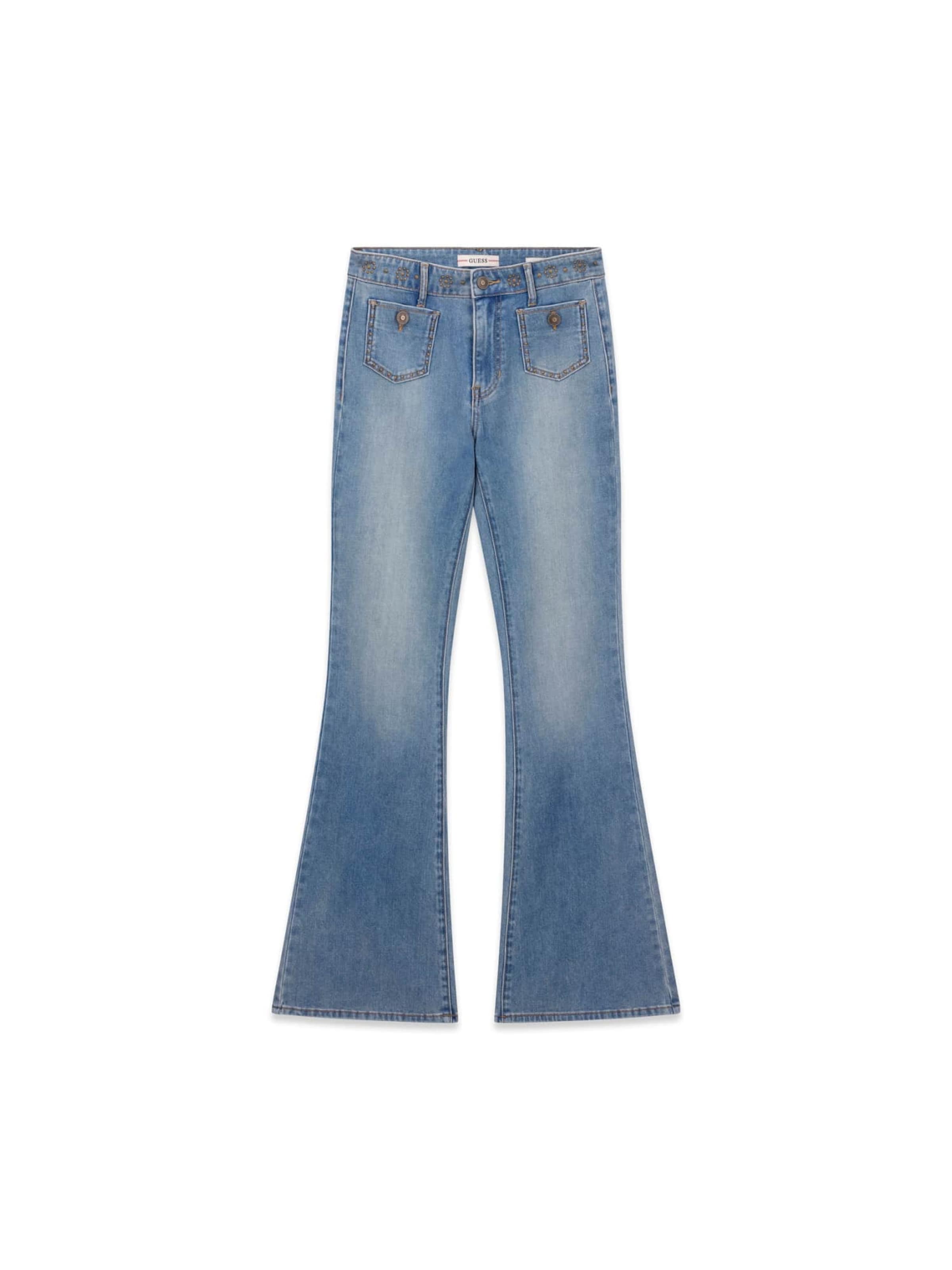 GUESS Bootcut Τζιν 'Belle' σε μπλε: μπροστά