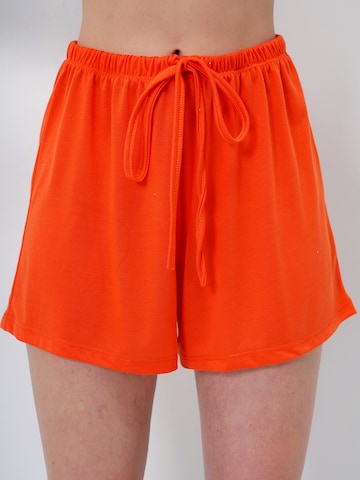 Trend Alaçatı Stili Ταγέρ με παντελόνι σε πορτοκαλί