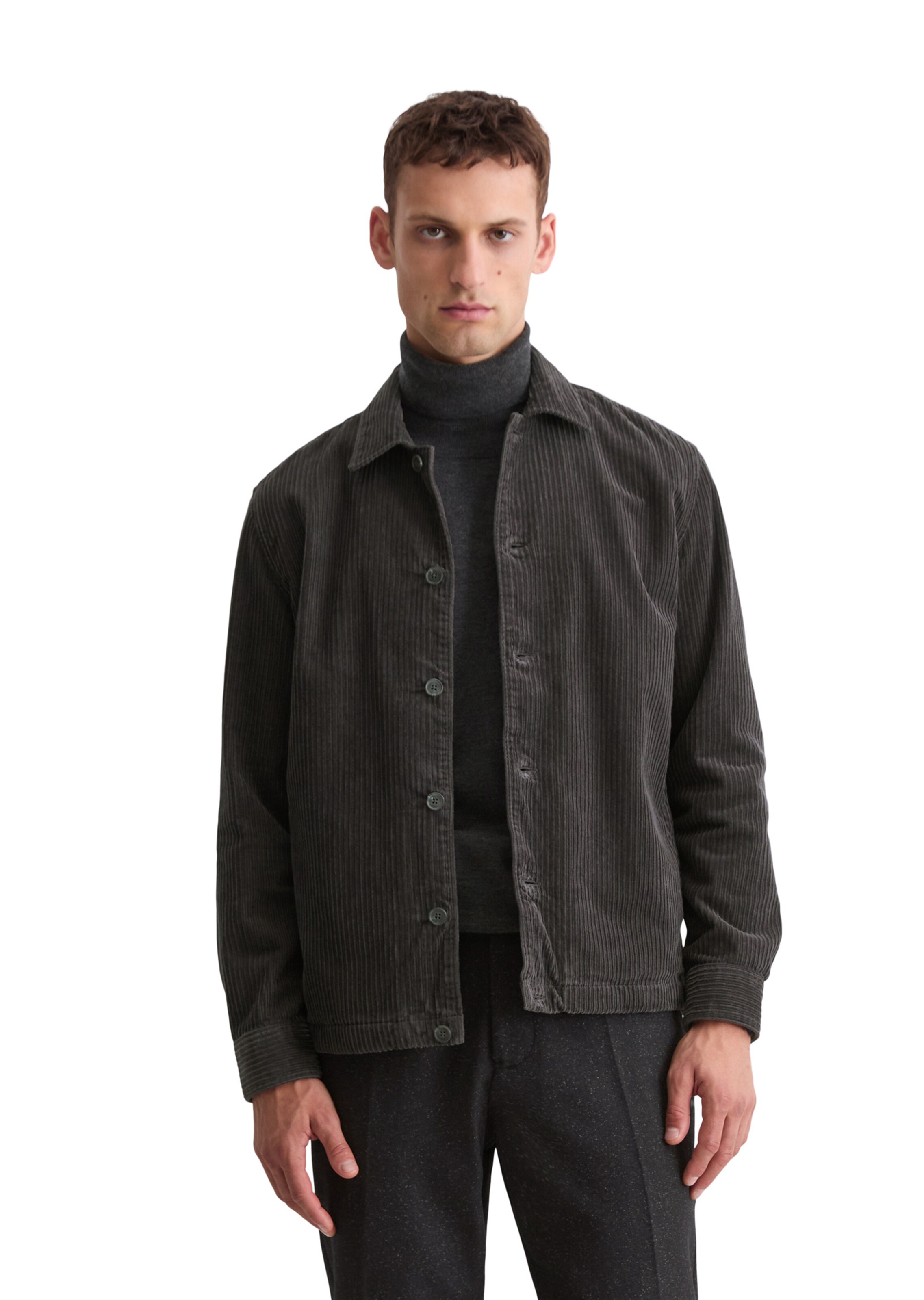 Marc O'Polo Comfort Fit Hemd in Grau: Vorderseite