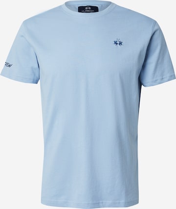 La Martina Tričko - Modrá: predná strana