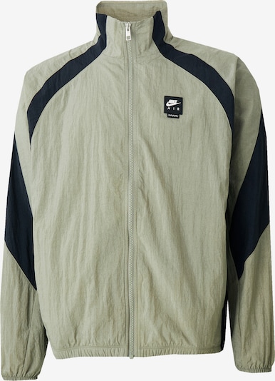 Nike Sportswear Välikausitakki 'AIR' värissä pastellinvihreä / musta / valkoinen, Tuotenäkymä