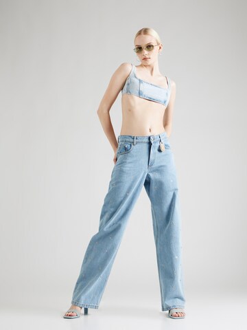 Fiorucci Wide Leg Jeans in Blau