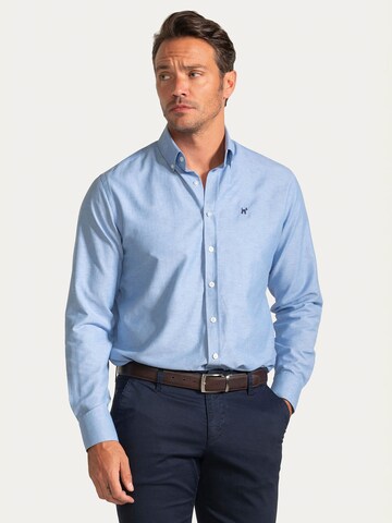 Williot Regular Fit Businesshemd 'Oxford' in Blau