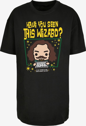 F4NT4STIC T-shirt 'Harry Potter Junior Sirius Azkaban Color' en chocolat / jaune / vert gazon / noir, Vue avec produit