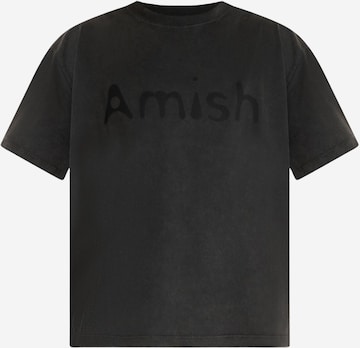 AMISH T-Shirt in Schwarz: Vorderseite