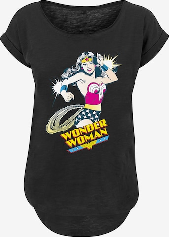 F4NT4STIC T-Shirt 'DC Comics Wonder Woman Lasso' in Schwarz: predná strana