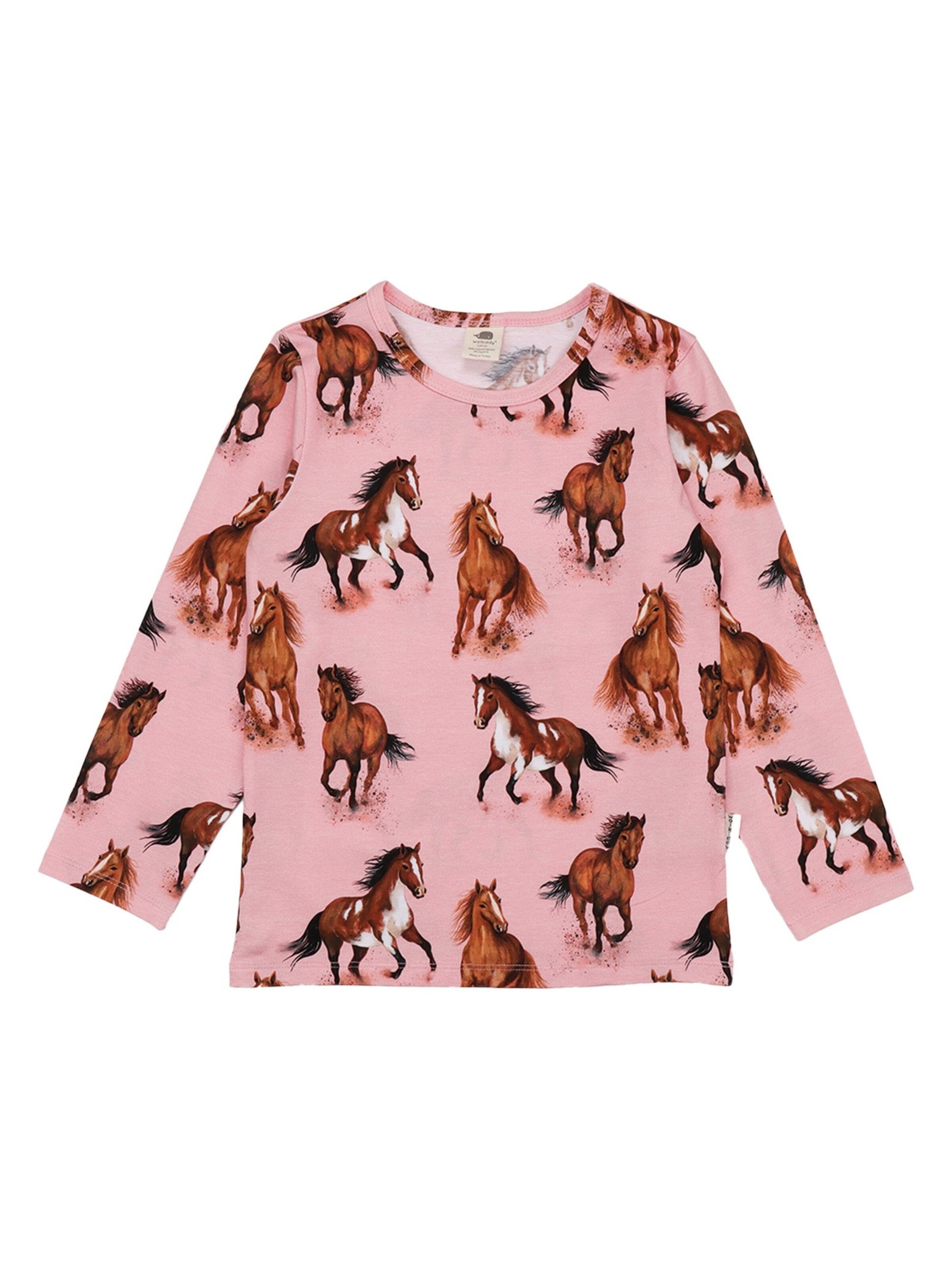Walkiddy Shirt 'Walkiddy - Graceful Horses Shirt' in Mixed colors: front
