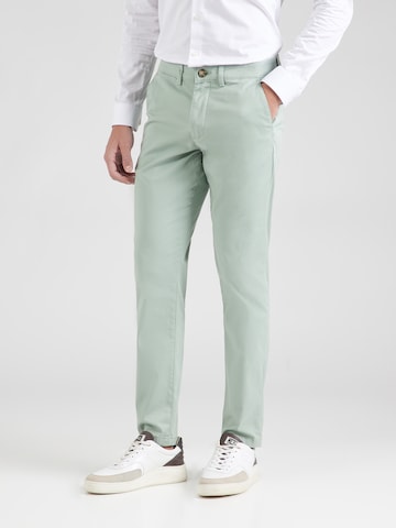 SELECTED HOMME Slim fit Chino trousers 'SLHNEW MILES 175 FLEX' in Green: front