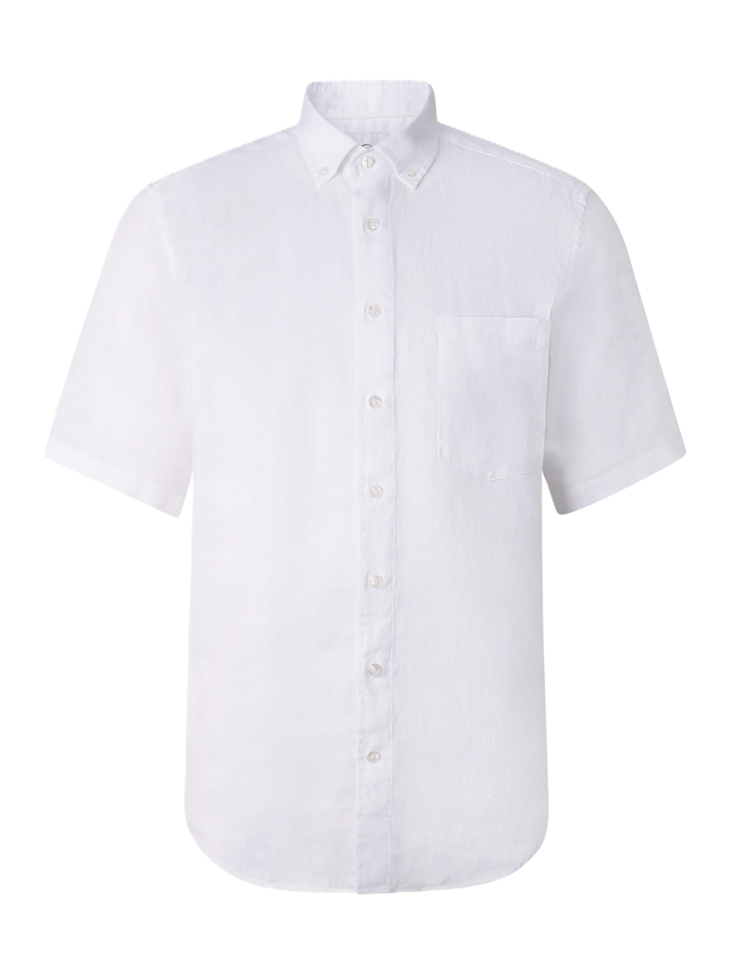 BOGNER Regular fit Button Up Shirt 'Lykos' in White: front