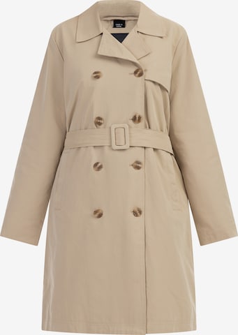 DreiMaster Klassik Between-seasons coat in Beige: front