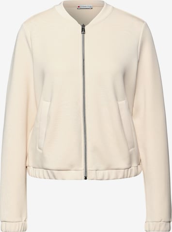 STREET ONE Sweatjacke in Beige: Vorderseite