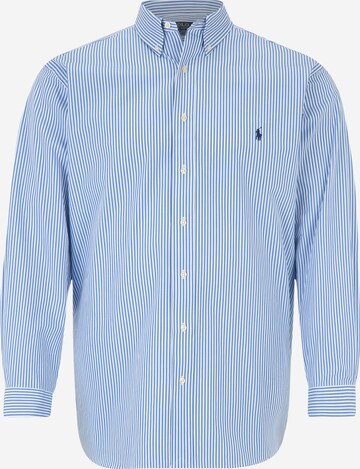 Coupe regular Chemise Polo Ralph Lauren Big & Tall en bleu : devant