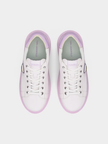 Sneaker low de la Karl Lagerfeld pe alb