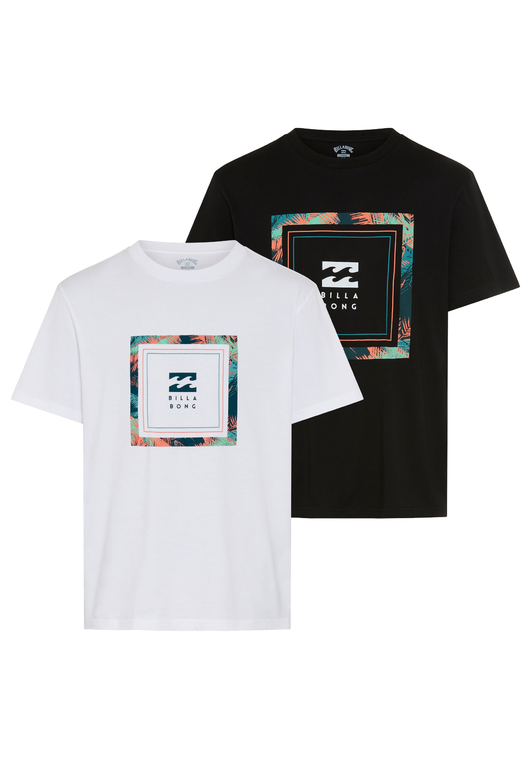 BILLABONG Shirt in S in Petrol / Light orange / Black / White, Item view