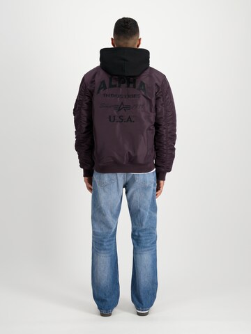 ALPHA INDUSTRIES Prehodna jakna 'MA-1 ZH' | vijolična barva