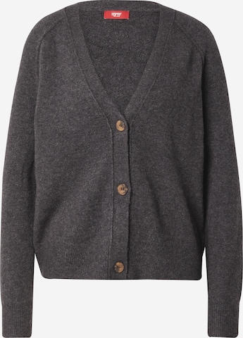 ESPRIT Knit Cardigan in Grey: front