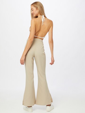 Bootcut Pantalon 'SPLIT' Missguided en beige