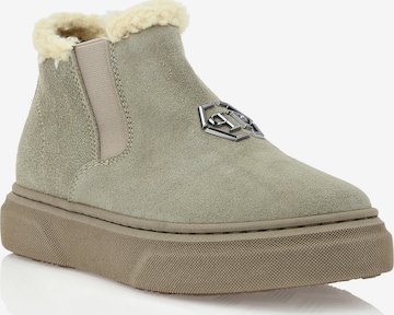Philipp Plein Boots in Beige: front