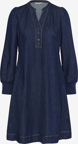 Robe-chemise CULTURE en bleu : devant