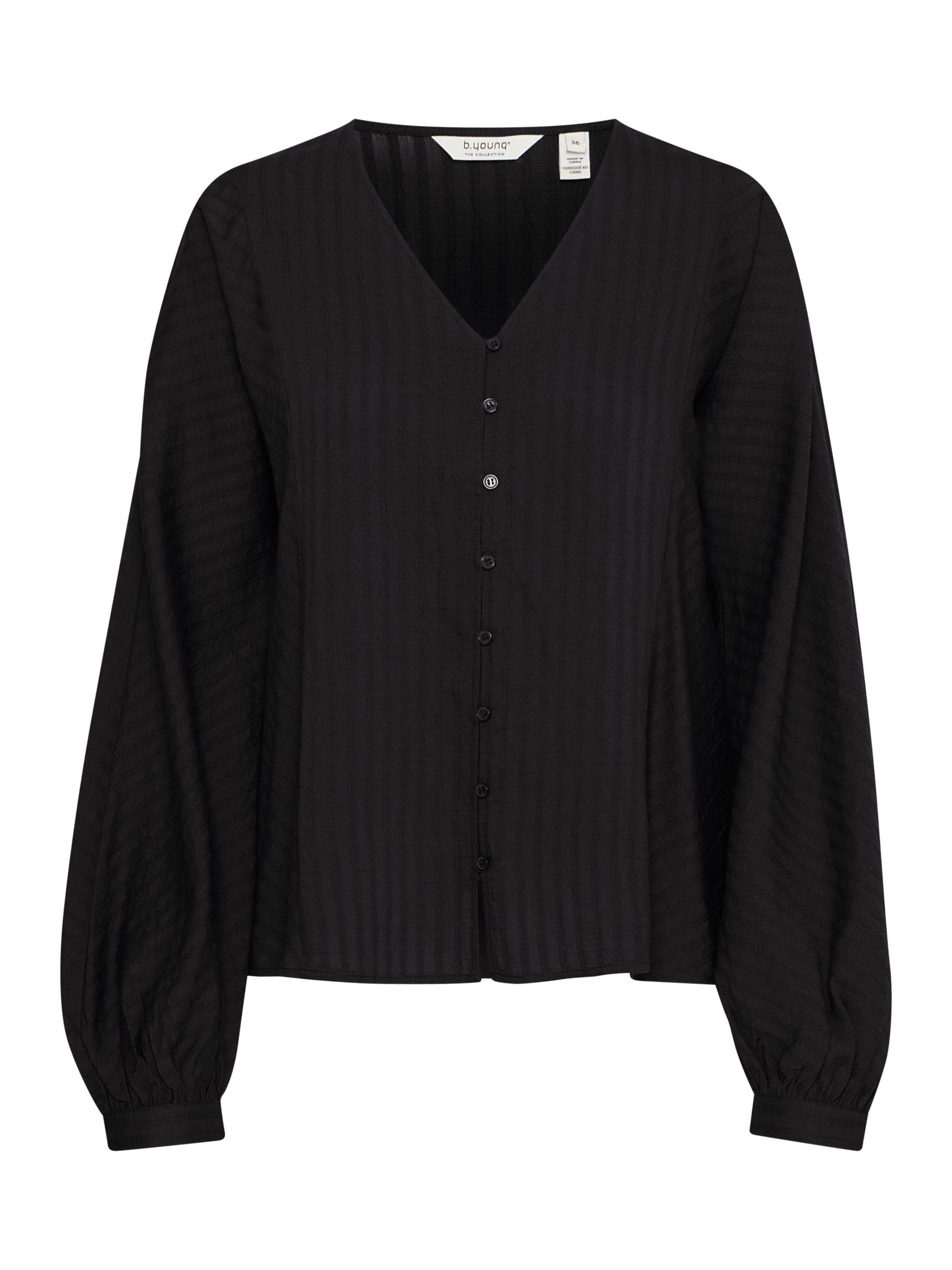 b.young Bluse in Schwarz: Vorderseite